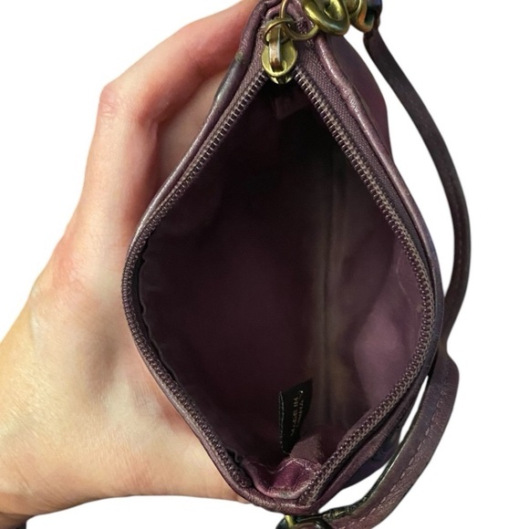 Coach Vintage Purple leather wristlet - Picture 5 of 6